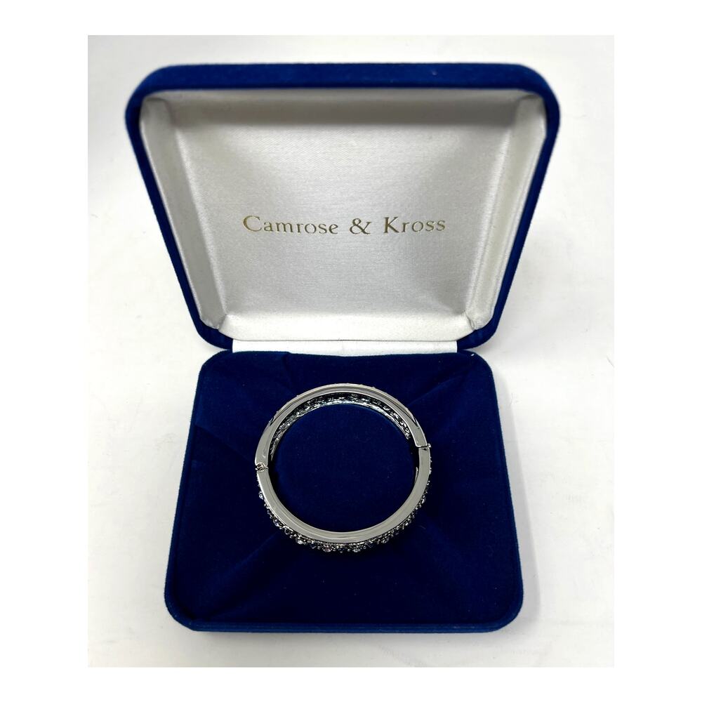 Camrose & Kross Jacqueline Kennedy Collection Silver Bangle Bracelet